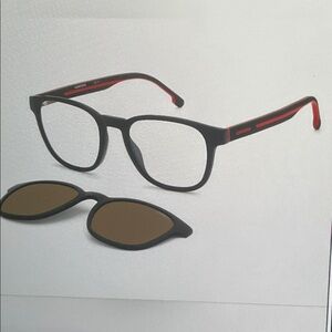 New Carrera Black and Red polarized 2 in 1 Sunglasses